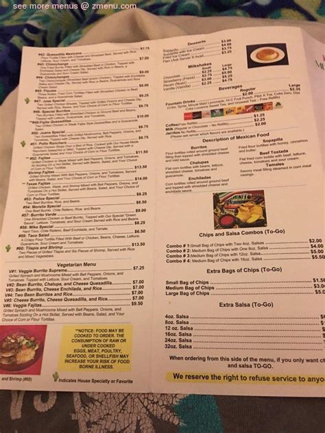 Online Menu Of La Michoacana Restaurant Hampton Georgia Zmenu