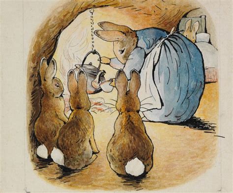 Beatrix Potter Drawn To Nature Rabbit Illustration Peter Rabbit