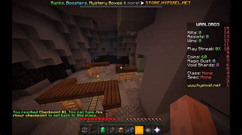 World Record Minecraft Hypixel Warlords Lobby Parkour All