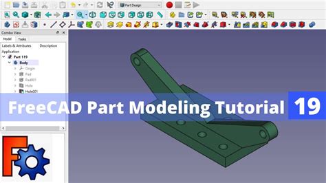 FreeCAD Part Modeling Tutorial 19 FreeCAD Tutorial FreeCAD Beginner