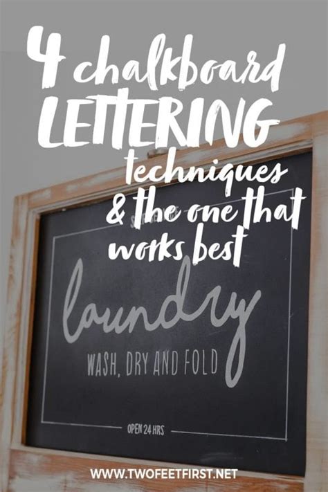 4 Different Ways To DIY Chalkboard Lettering