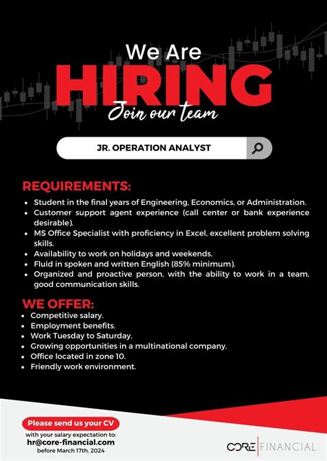 Core Financial, S.A. on LinkedIn: #hiring 