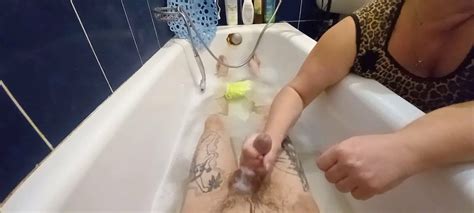 Stepmom Washes Me In The Bathroom And Jerks Off My Cock Xhamster