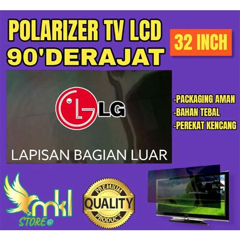 Jual Polaris Polarizer Tv Lcd Led Inc Derajat Pelapis Plastik