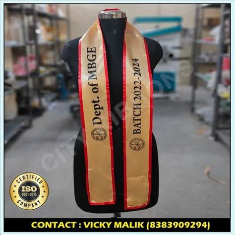 Multicolor Sublimation Personalized Printed Sashes Size 4 Inch X 72