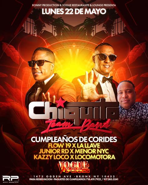 CHIQUITO TEAM BAND EN CONCIERTO Tickets BoletosExpress