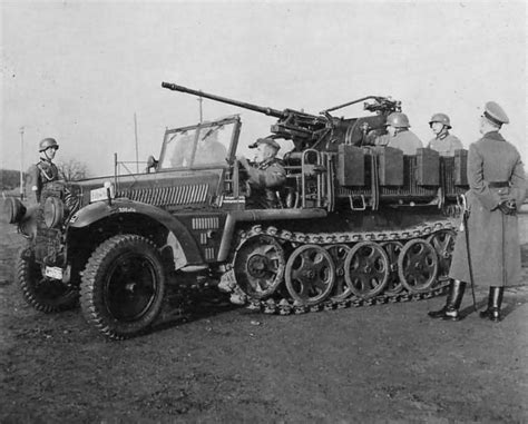 Sd Kfz 10 4 20 Mm Flak World War Photos