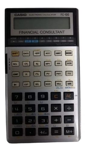 Calculadora Casio Financeira Fc 100 Modelo Antigo Parcelamento Sem Juros