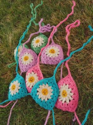 Depressed Daisy Bikini Top Crochet Pattern Ribblr