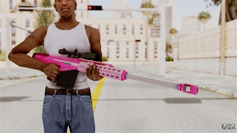 Gta Heavy Sniper Pink For Gta San Andreas