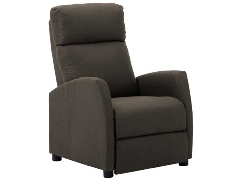 Vidaxl Fauteuil Inclinable Taupe Tissu 289704 Conforama