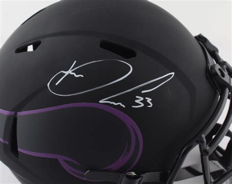 Dalvin Cook Signed Vikings Full Size Eclipse Alternate Speed Helmet