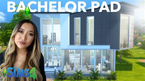 Modern Bachelor Pad Sims Speed Build Base Game Youtube