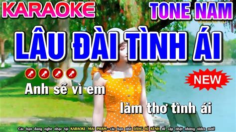 Lâu Đài Tình Ái Karaoke Nhạc Sống Tone Nam Phối Mới Karaoke Mai