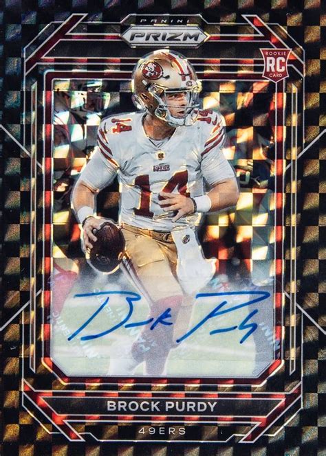 Brock Purdy 2022 Prizm 353 Rookie Autographs Black Finite 1 Price