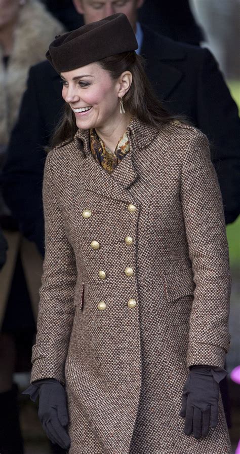 Kate Middleton Winter Style Christmas Day Service In Sandringham