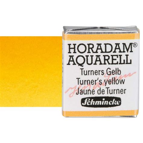 Schmincke Horadam Half Pan Watercolor Turners Yellow Jerry S Artarama