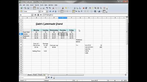 9 Libre Office Calc Open Office Calc Excel Tutorial 2 Rows Of