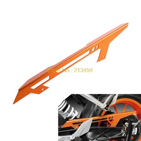 NICECNC Orange Anodized Chain Guard Cover For KTM 125 200 390 Duke 2011