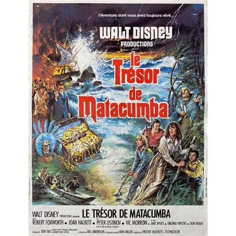 Affiche de cinéma française de LE TRESOR DE MATACUMBA 40x54 cm