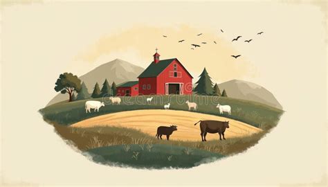 farm  nature landscape stock   royalty