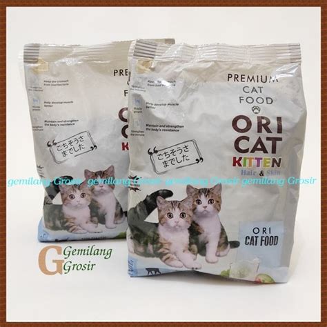 Jual Ori Cat Kitten Makanan Anak Kucing Kering Kemasan Gram Oricat