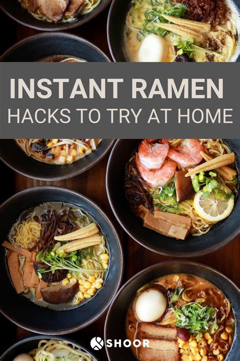 Easy Instant Ramen Hacks To Try At Home Shoor Ph Instant Ramen