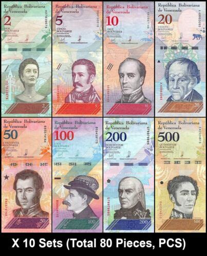 Venezuela Bolivares Soberano Pieces Set P Used X