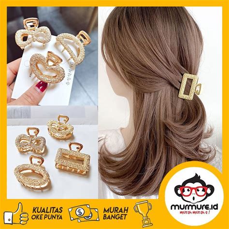 Jual Murmure Id Jepit Rambut Jedai Logam Alloy Warna Emas Gold Ala