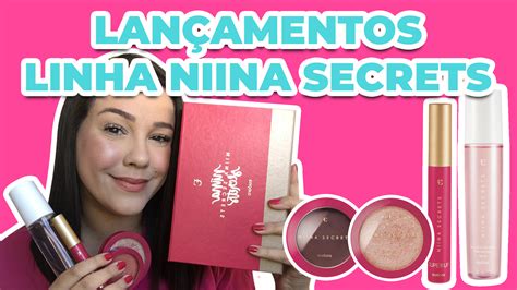 LanÇamentos Linha Niina Secrets Blush Iluminador Bruma E MÁscara De