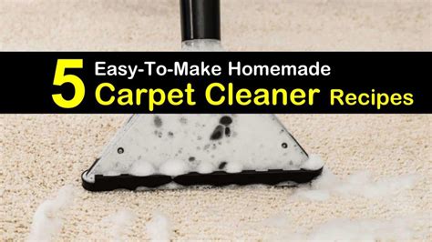 5 Easy-to-Make DIY Carpet Cleaner Recipes