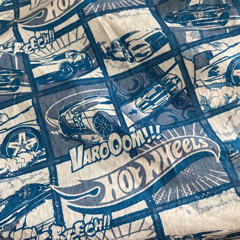 Hot Wheels Men L Hot Wheels Blue Short Sleeve Depop