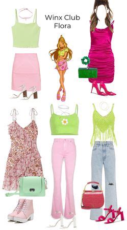 Winx Club Flora Costume Outfit Shoplook Halloween Outfits Anime