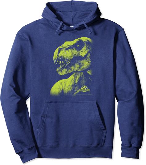 Jurassic World T Rex Shadows Green Portrait Pullover Hoodie Amazonde