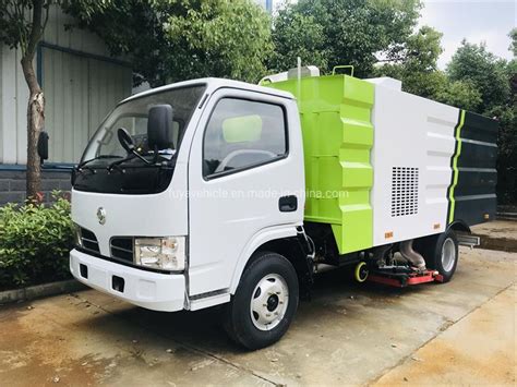 Dongfeng 5m3 Stainless Steel Water Dustbin Tanker Road Sweeper Trucks