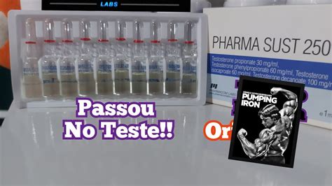 PHARMACOM SUST 250 durateston teste químico de reagente Mecke YouTube