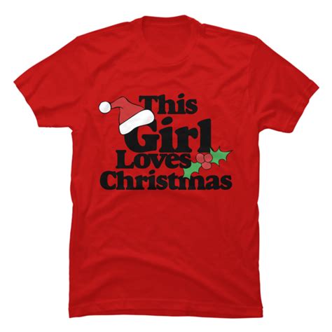 This Girl Loves Christmas Buy T Shirt Designs