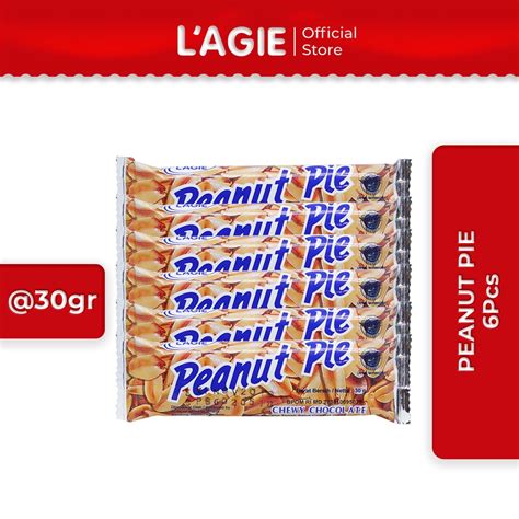 Jual Lagie Coklat Kacang Tanah Peanut Pie 6pcs 30gr Shopee Indonesia