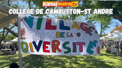 VILLAGE DE LA DIVERSITE 2024 au collège de CAMBUSTON ST ANDRE Ile