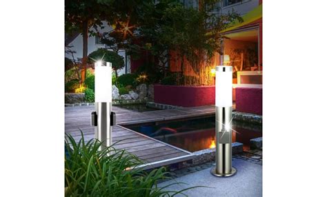 Lampadaire Led Rvb Luminaire Sur Pied Distributeur De Courant Jardin