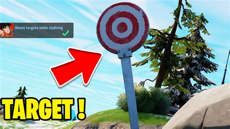 Shoot Targets While Ziplining Fortnite Youtube