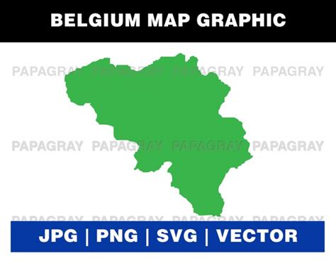 Belgium Map Svg Vector Graphic Digital Download Belgium Etsy