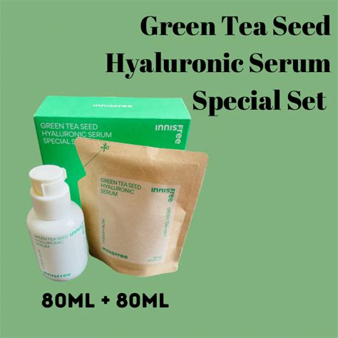 Innisfree Green Tea Seed Hyaluronic Serum Special Kit Jual Kosmetik Korea Grosir Original