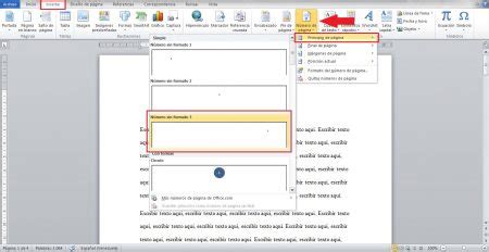 Enumerar páginas en Word Ejemplos y Consejos