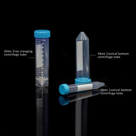 Lab Supplies Sterile Plastic Graduated Conical Bottom Centrifuge Tubes