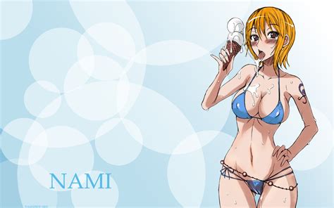 Wallpaper Illustration Anime Cartoon Bikini One Piece Nami Swimwear Ecchi 1500x938