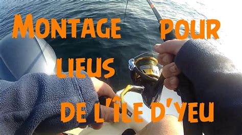 Montage Peche Au Lieu Jaune En Bateau Jig En Verticale Leurre