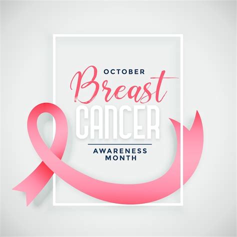 Free Vector Breast Cancer Awareness Month Campaign Poster