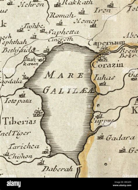 Mapa De Canaan De Galilea