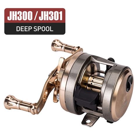 SEASIR JH Drum Baitcasting Reel Metal Body Micro Deep Spools High